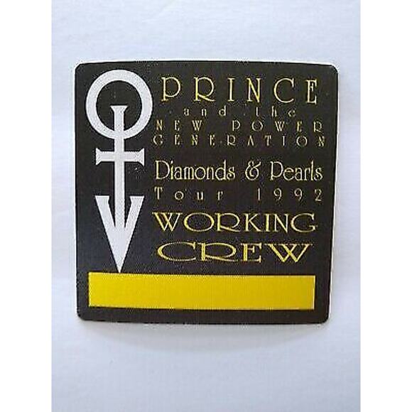 Prince And The New Power Generation Backstage Pass NOS 1992 Diamonds & Pearls - Picture 2 of 2
